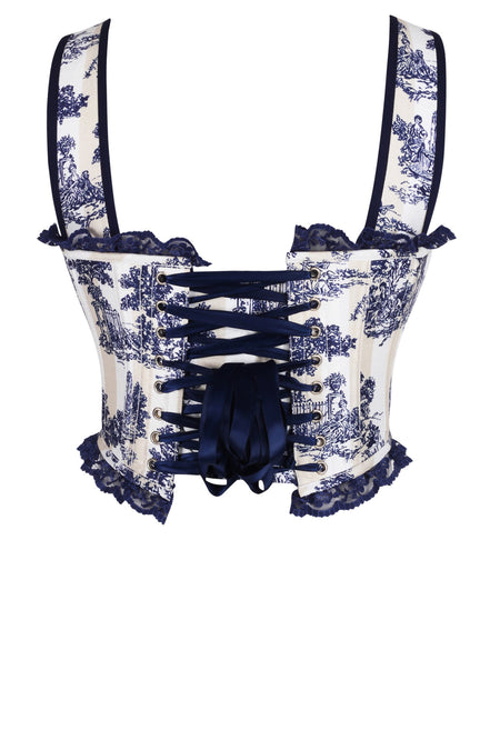 Château Daydream Corset – Blue Toile Romance