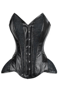 Corset Story EXS008 PVC Overbust Corset with Hip Panels