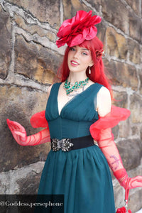 Elegant Emerald Green Corset Dress