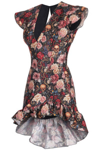 Poison Garden High-Low Corset Mini Dress