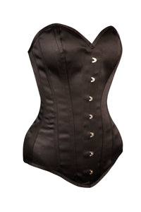 Corset Story CSFT066 Instant Shape Black Satin Longline Overbust