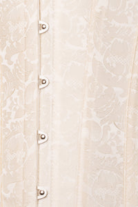 Corset Story CSFT079 Instant Shape Cream Brocade Longline Overbust Corset